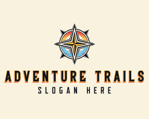 Adventure Traveler Compass logo design