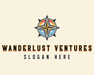 Adventure Traveler Compass logo design