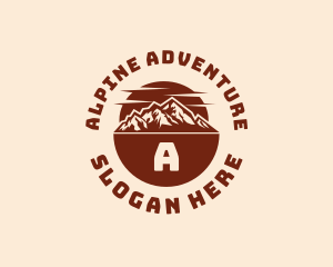 Alpine Mountain Adventure logo design