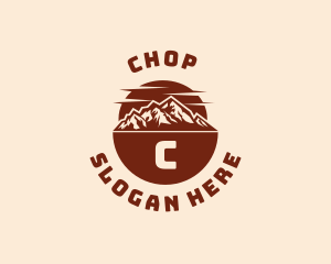 Trip - Alpine Mountain Adventure logo design