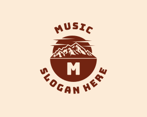 Sunset - Alpine Mountain Adventure logo design