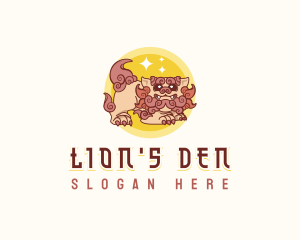 Okinawa Lion Dog logo design