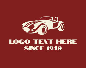 Automobile - White Retro Automobile logo design