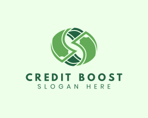 Credit - Cash Currency Flow logo design