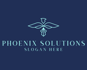 Phoenix Bird  Wings logo design