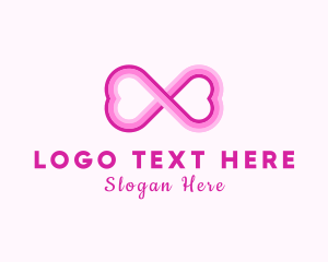 Beauty Product - Infinity Dating Heart logo design