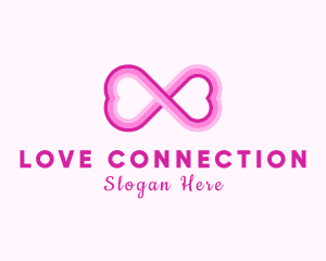 Dating - Infinity Dating Heart logo design