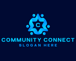 People Community Support logo design