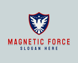 America Eagle Shield logo design