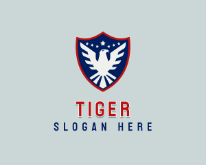 Aviary - America Eagle Shield logo design