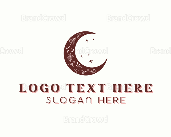 Moon Florist Bohemian Logo