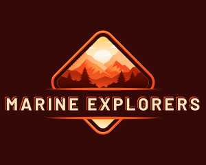 Explore Mountain Outdoors logo design