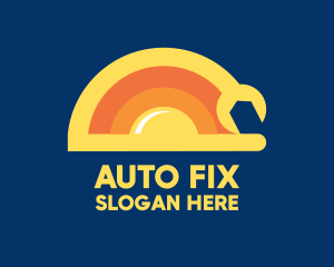 Mechanic - Sun Solar Mechanic Wrench logo design