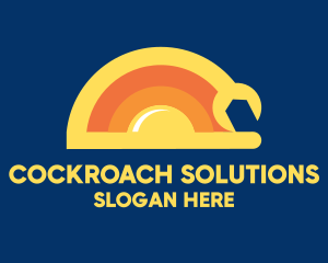 Sun Solar Mechanic Wrench logo design