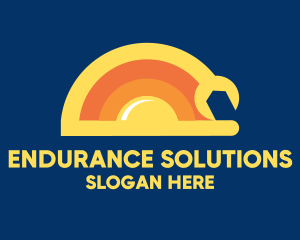 Sun Solar Mechanic Wrench logo design