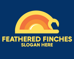 Sun Solar Mechanic Wrench logo design