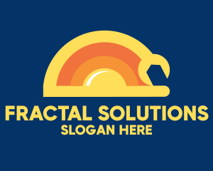 Sun Solar Mechanic Wrench logo design