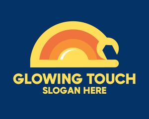 Sun Solar Mechanic Wrench logo design