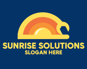 Sun - Sun Solar Mechanic Wrench logo design