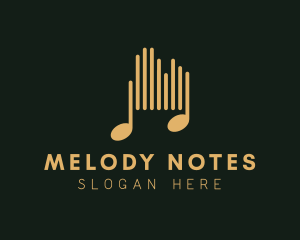 Notes - Soundwave Musical Notes logo design