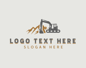 Quarry - Builder Quarry Excavator logo design