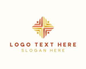 Crowd Sourcing - People Community Group logo design