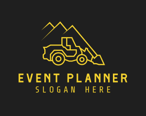 Heavy Equipment - Mountain Crawler Loader logo design