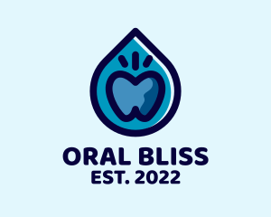 Oral - Clean Tooth Droplet logo design