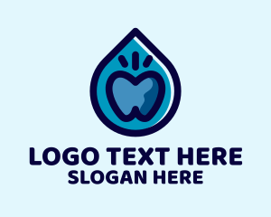 Clean Tooth Droplet Logo