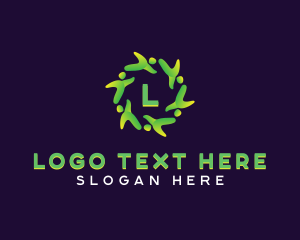 Social - People Community Group logo design