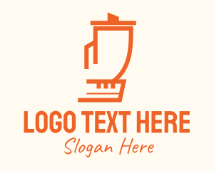 Beverage - Orange Blender Appliance logo design