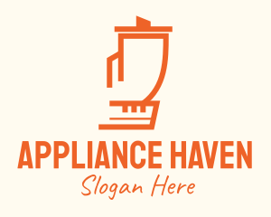 Orange Blender Appliance logo design