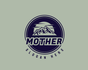 Remove Hvac - Mountain Hiking Emblem logo design
