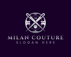 Tailor Sewing Needle Couture logo design