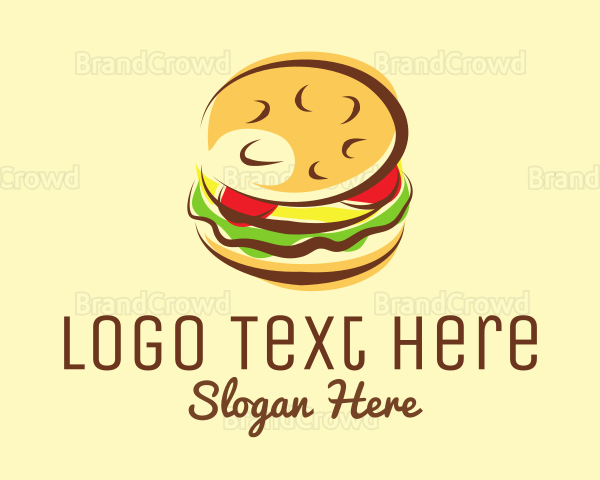 Hamburger Burger Restaurant Logo