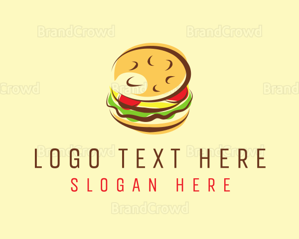 Hamburger Burger Food Logo