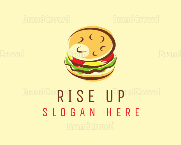 Hamburger Burger Food Logo