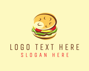 Sesame Bun - Hamburger Burger Restaurant logo design