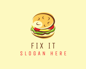 Hamburger Burger Food logo design