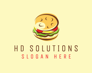 Hamburger Burger Food logo design