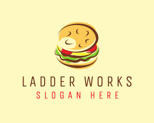 Hamburger Burger Food logo design