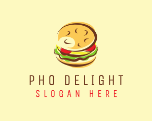 Hamburger Burger Food logo design