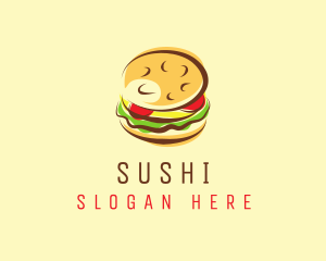 Hamburger Burger Food logo design