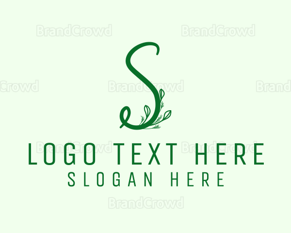 Natural Elegant Letter S Logo