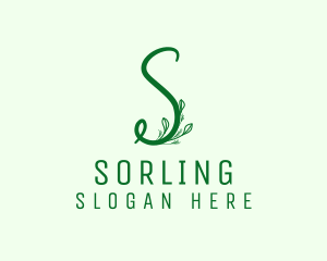 Natural Elegant Letter S logo design