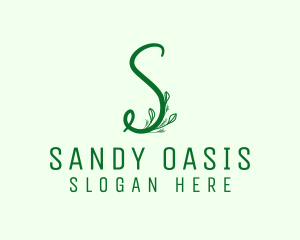 Natural Elegant Letter S logo design