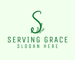 Natural Elegant Letter S logo design