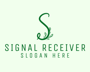 Natural Elegant Letter S logo design