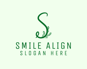 Natural Elegant Letter S logo design