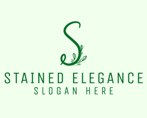 Natural Elegant Letter S logo design